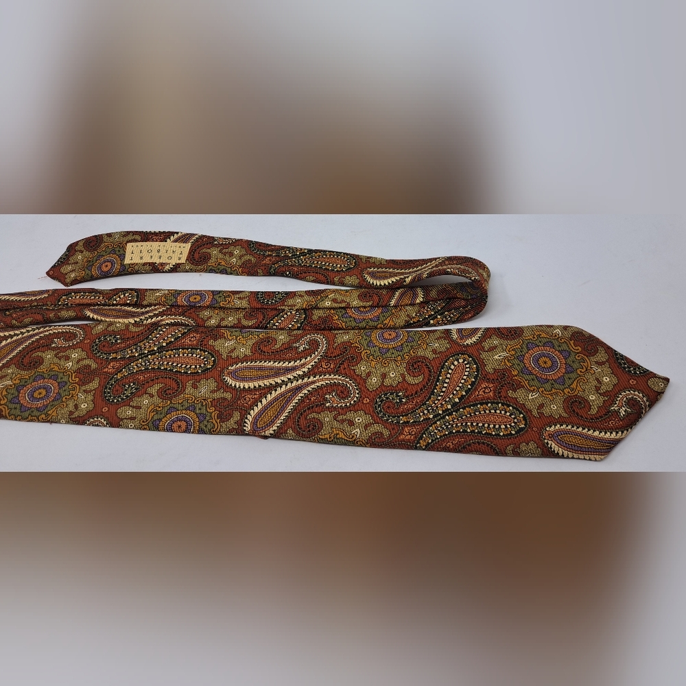 Robert Talbott Best of Class Men's Tie Ancient Madder Paisley Hand Sewn USA 59" - Picture 12 of 14